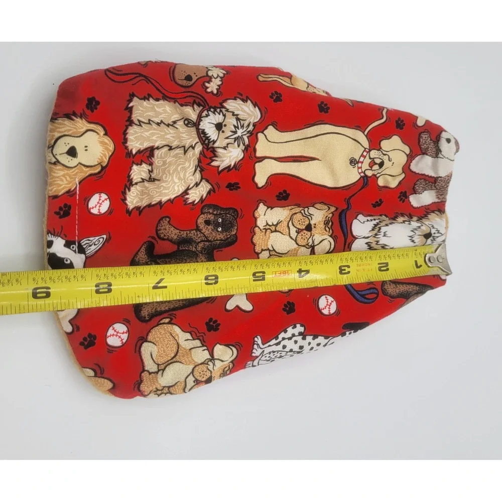 Small Dog‎ apperal Fleece Lined Vest Red Multi Breed Puppy Coat Adjustable